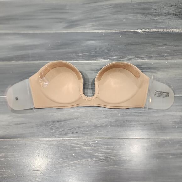 Fashion Forms Voluptuous U Plunge‎ Backless Strapless Bra in Beige Size B - Picture 5 of 14